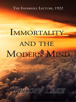 cover image of Immortality and the Modern Mind